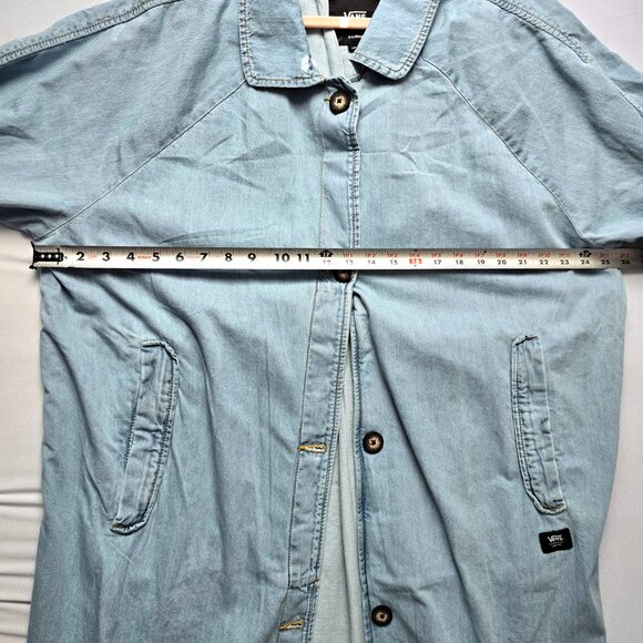 NWOT VANS Skate Mac Blue Long Sleeve Denim Jacket Size XLarge - Picture 6 of 10